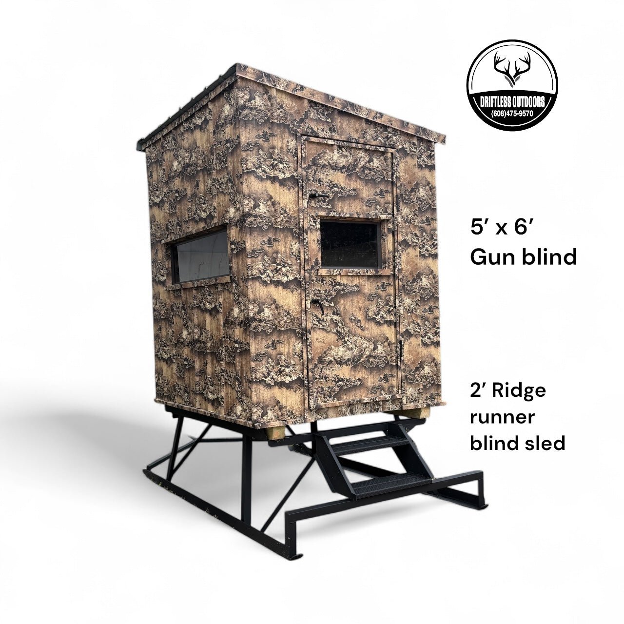 Blind Ridges 2’ Ridge Runner Blind Sled – Driftlesshuntingblinds